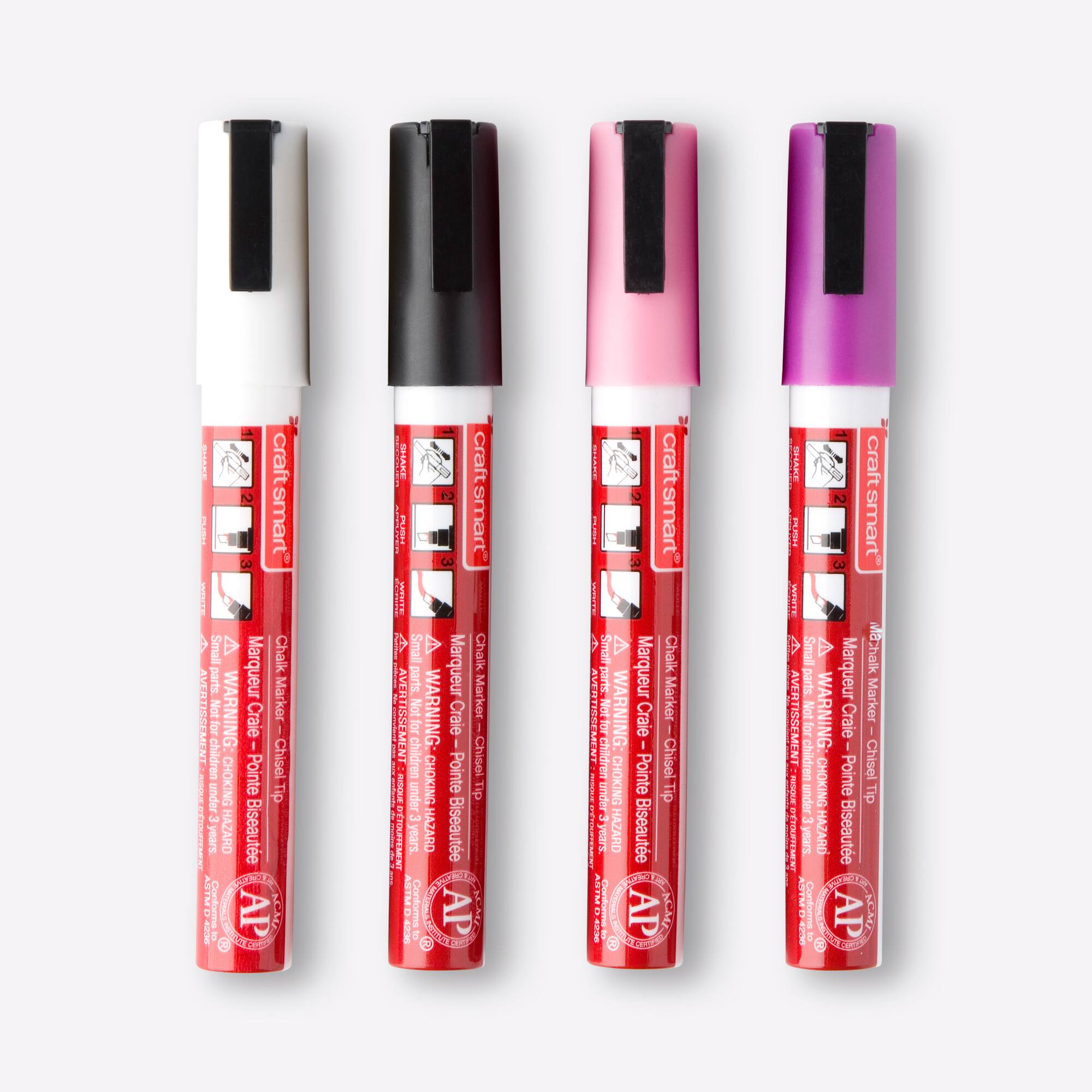 9 Packs: 4 ct. (36 total) Pink & Purple Chalk Marker Set by Craft Smart®
